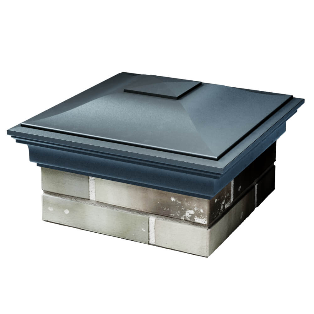 Колпак Zking Монблан Серый на столб 1.5х1.5 кирпича (385х385мм) в Артеме фото