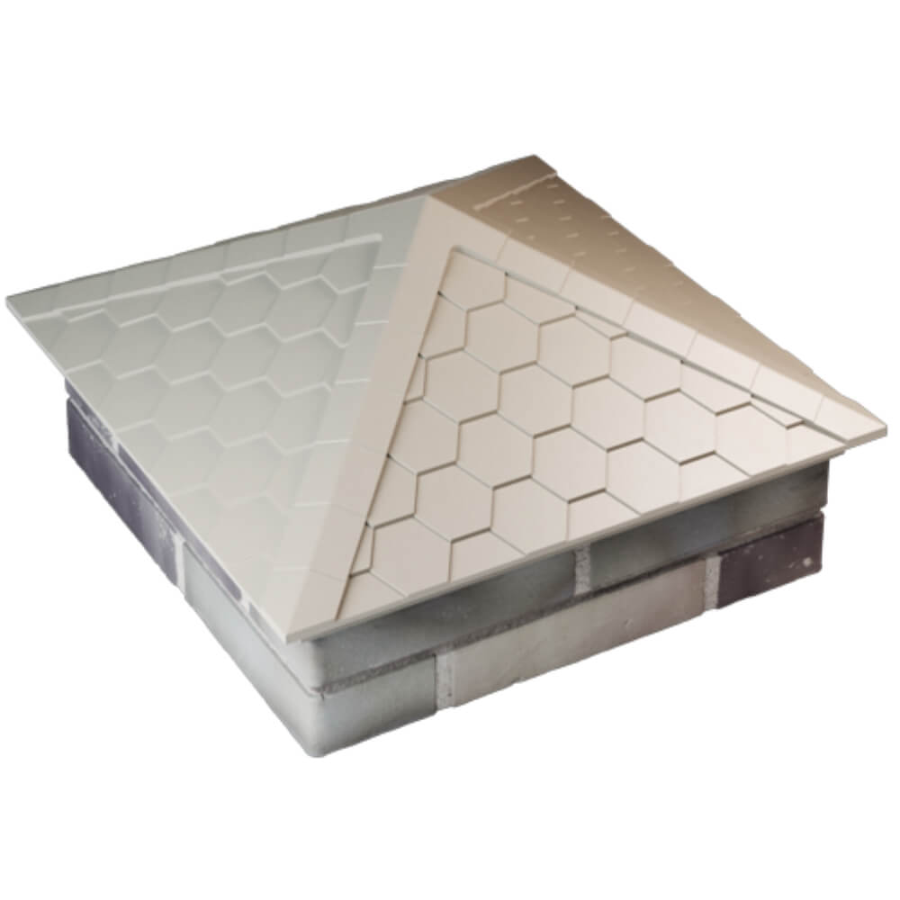 Колпак Zking Эверест Бежевый на столб 2х2 кирпича (535х535мм) Артем фото