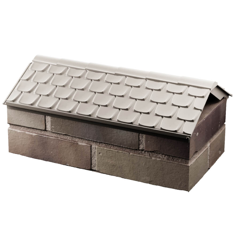 Парапет Zking Эльбрус Бежевый с посадкой на 1 кирпич (255мм) в Артеме фото