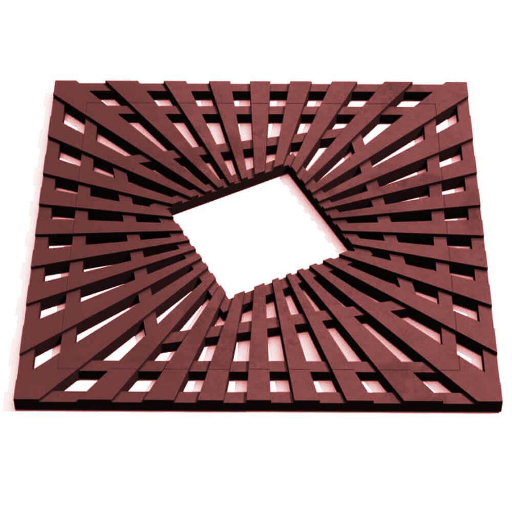 Приствольная решетка для дерева ZKING ATMOSPHERE 1.2х1.2м Коричневая Артем фото