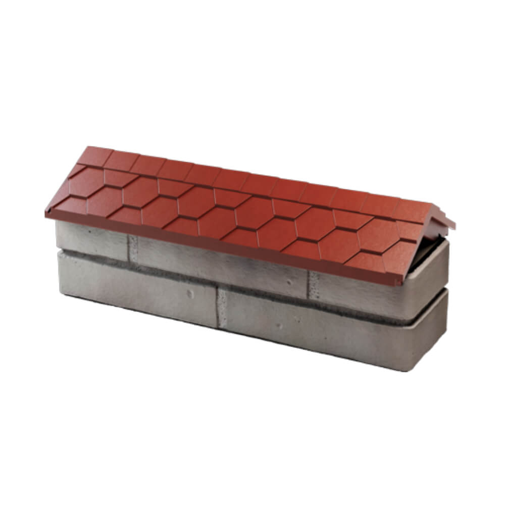 Парапет Zking Эверест Красный с посадкой на 0.5 кирпича (130мм) в Артеме фото