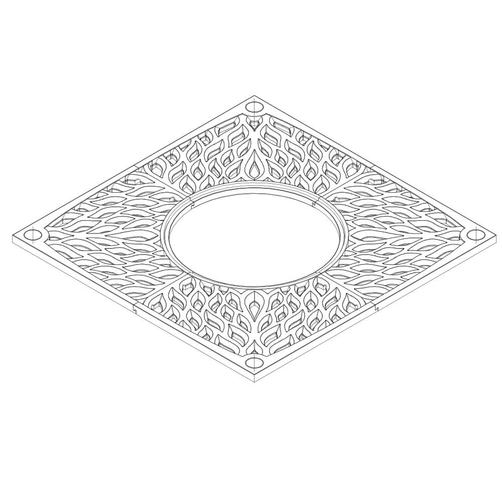 Приствольная решетка для дерева ZKING CRUST 2х2м Черная в Артеме фото