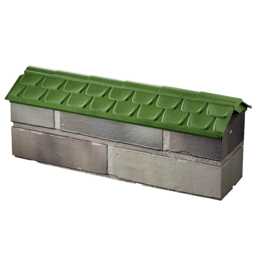 Парапет Zking Эльбрус Зеленый с посадкой на 0.5 кирпича (130мм) в Артеме фото