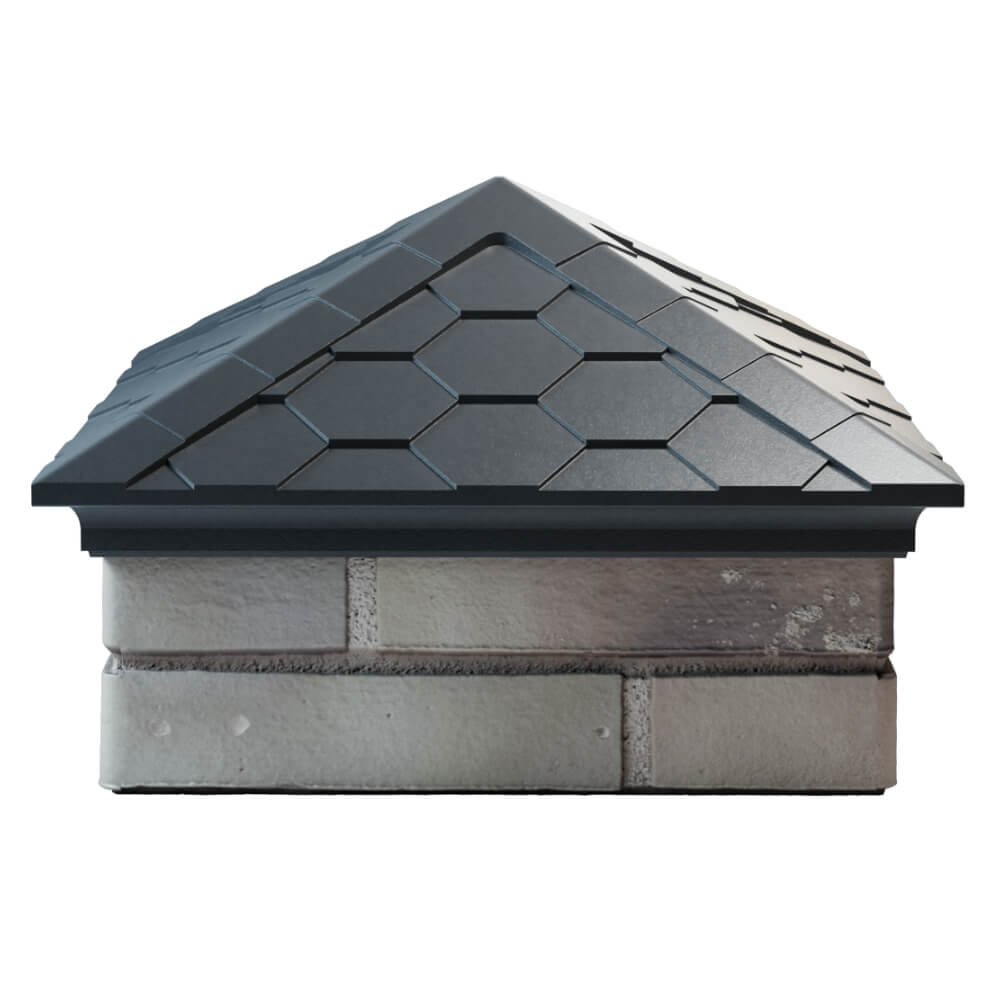 Колпак Zking Эверест Серый на столб 1.5х1.5 кирпича (390х390мм) Артем фото