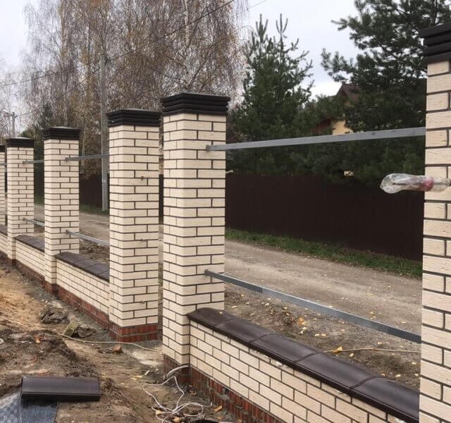 Колпак Zking Бона ХайТек Коричневый на столб 1.5х1.5 кирпича (385х385мм) в Артеме фото