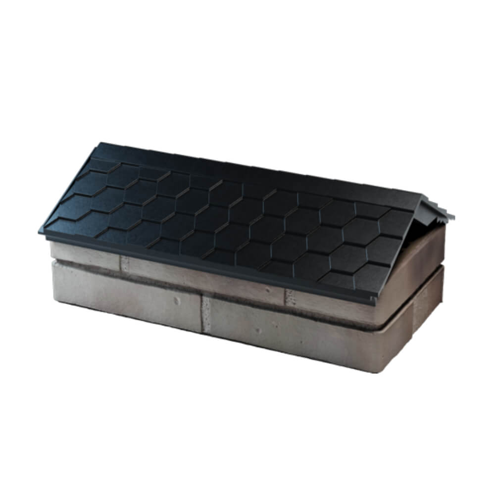 Парапет Zking Эверест Черный с посадкой на 1 кирпич (200/225/255мм) в Артеме фото