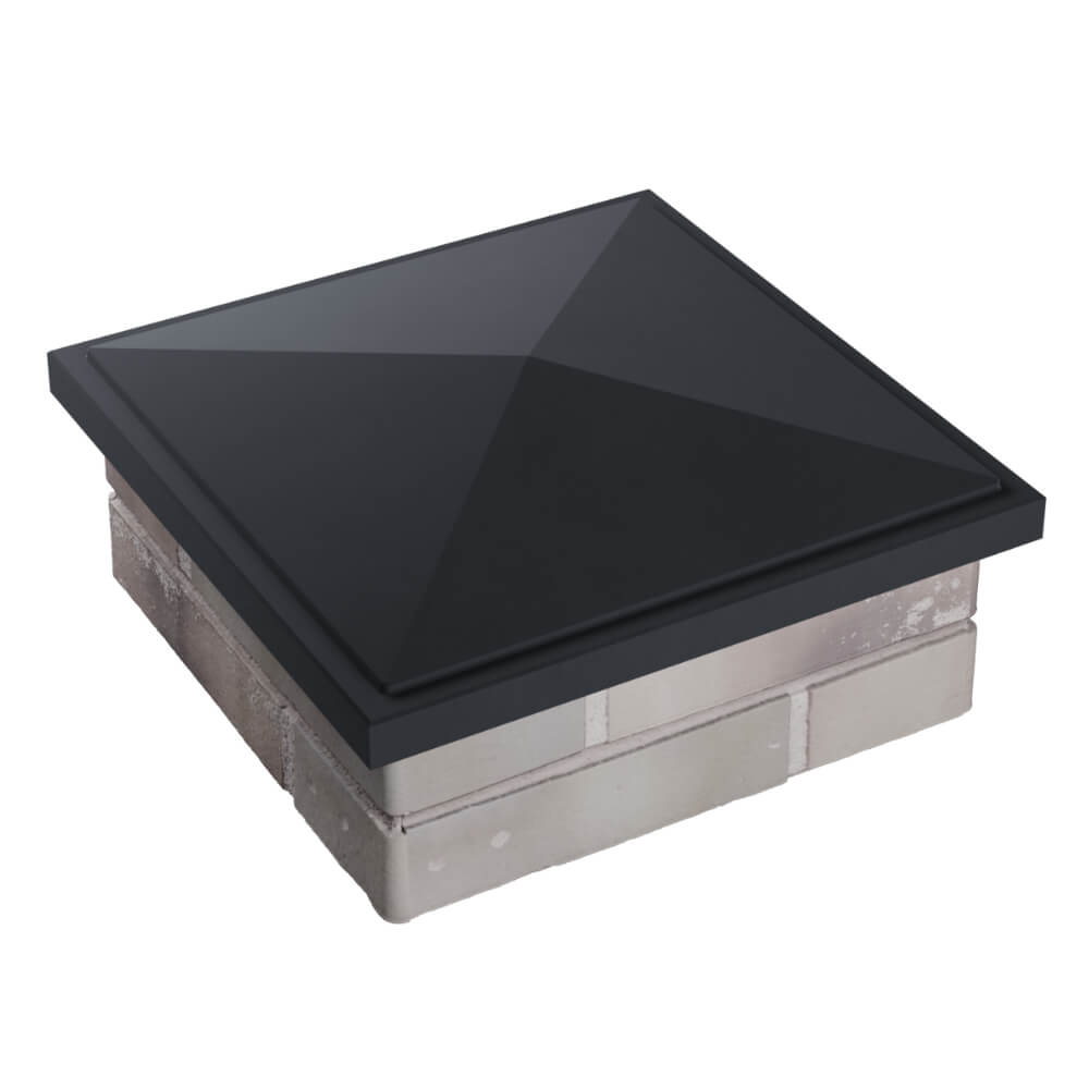 Колпак Zking БонаМоно Серый на столб 1.5х1.5 кирпича (385х385, 400х400мм) в Артеме фото