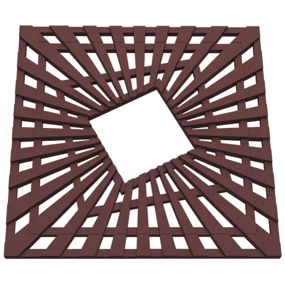 Приствольная решетка для дерева ZKING ATMOSPHERE 1.2х1.2м Коричневая в Артеме фото