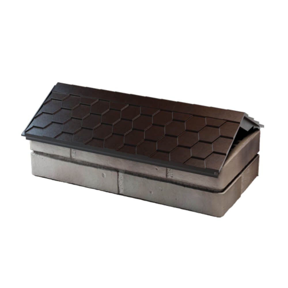 Парапет Zking Эверест Коричневый с посадкой на 1 кирпич (200/225/255мм) в Артеме фото