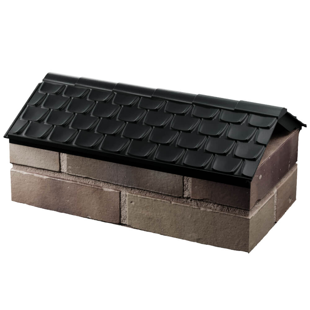 Парапет Zking Эльбрус Черный с посадкой на 1 кирпич (255мм) в Артеме фото