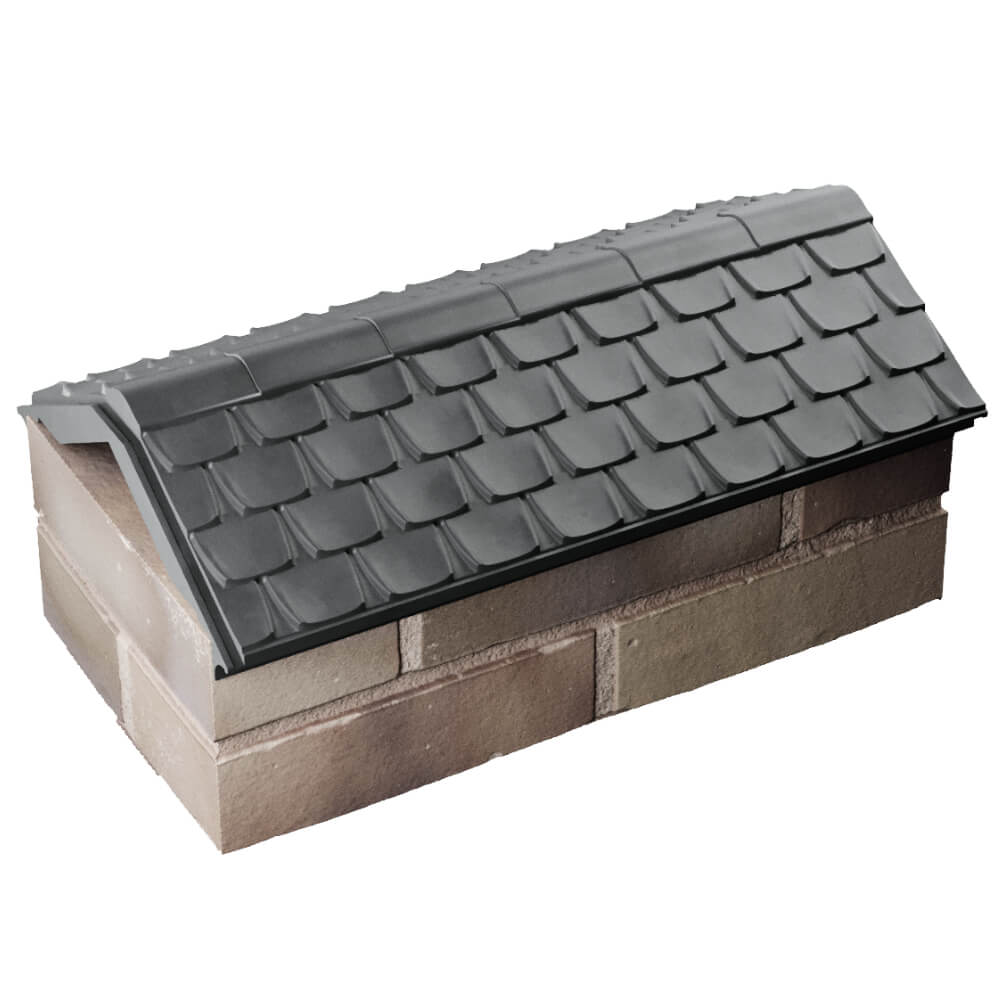 Парапет Zking Эльбрус Серый с посадкой на 1 кирпич (255мм) в Артеме фото