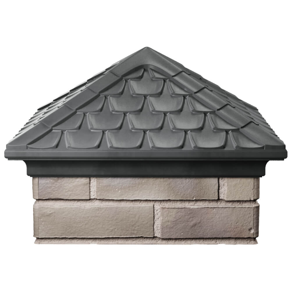 Колпак Zking Эльбрус Серый на столб 1.5х1.5 кирпича (385х385мм) Артем фото