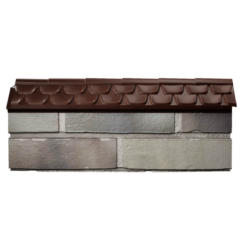 Парапет Zking Эльбрус Коричневый с посадкой на 0.5 кирпича (130мм) в Артеме фото