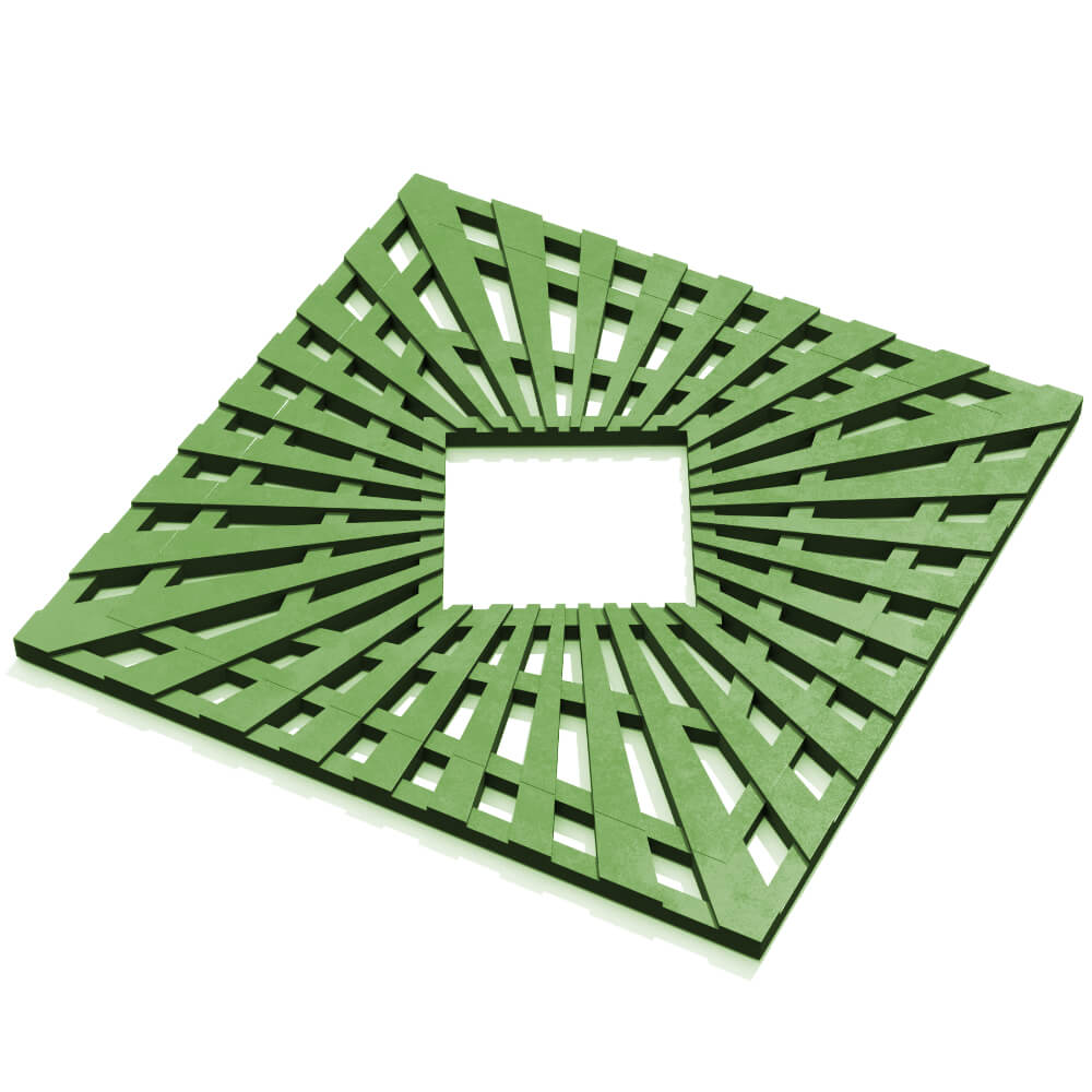 Приствольная решетка для дерева ZKING ATMOSPHERE 1.2х1.2м Зеленая в Артеме фото