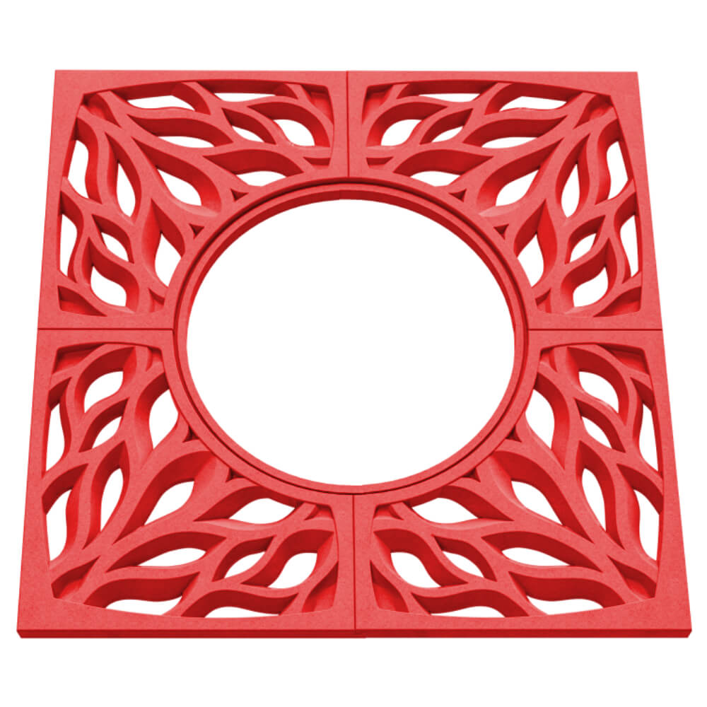 Приствольная решетка для дерева ZKING CRUST 1.2х1.2м Красная в Артеме фото