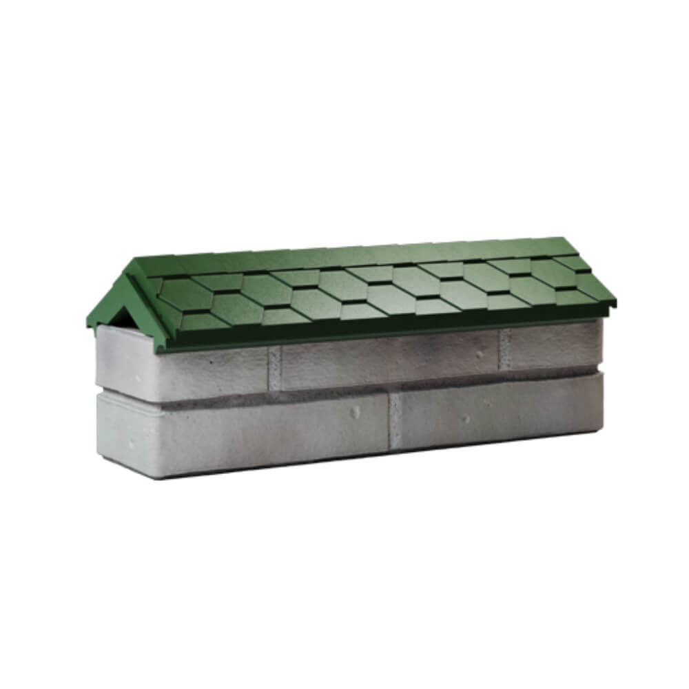 Парапет Zking Эверест Зеленый с посадкой на 0.5 кирпича (130мм) Артем фото