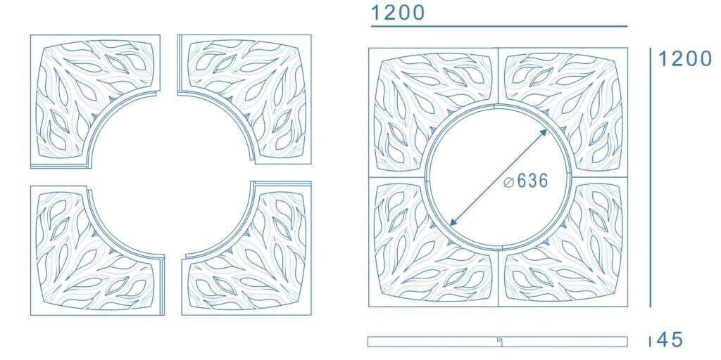 Приствольная решетка для дерева ZKING CRUST 1.2х1.2м Черная в Артеме фото