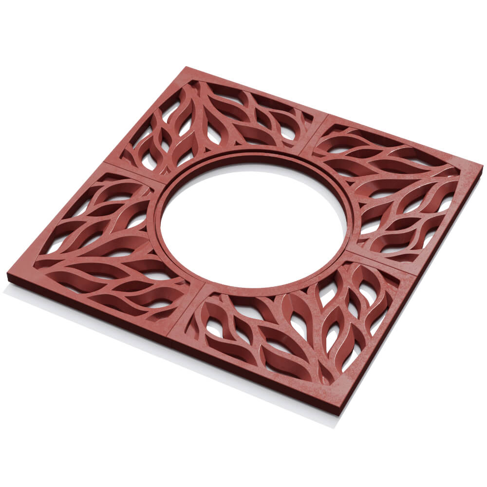 Приствольная решетка для дерева ZKING CRUST 1.2х1.2м Красная в Артеме фото