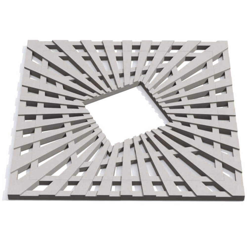 Приствольная решетка для дерева ZKING ATMOSPHERE 1.2х1.2м Бежевая Артем фото