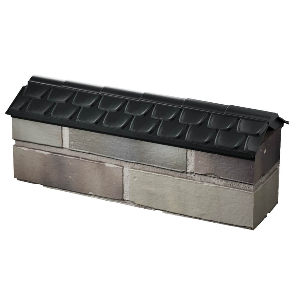 Парапет Zking Эльбрус Черный с посадкой на 0.5 кирпича (130мм) в Артеме фото