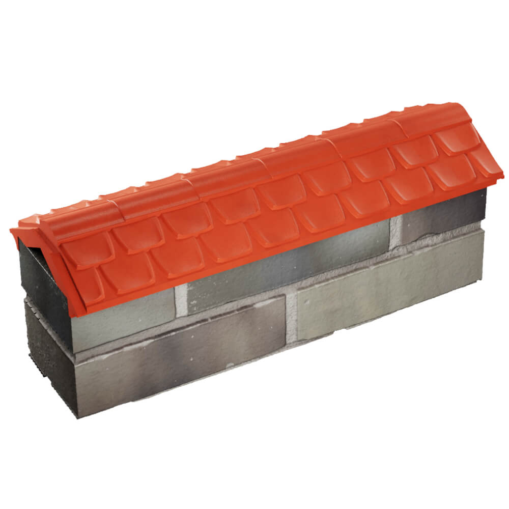 Парапет Zking Эльбрус Красный с посадкой на 0.5 кирпича (130мм) в Артеме фото