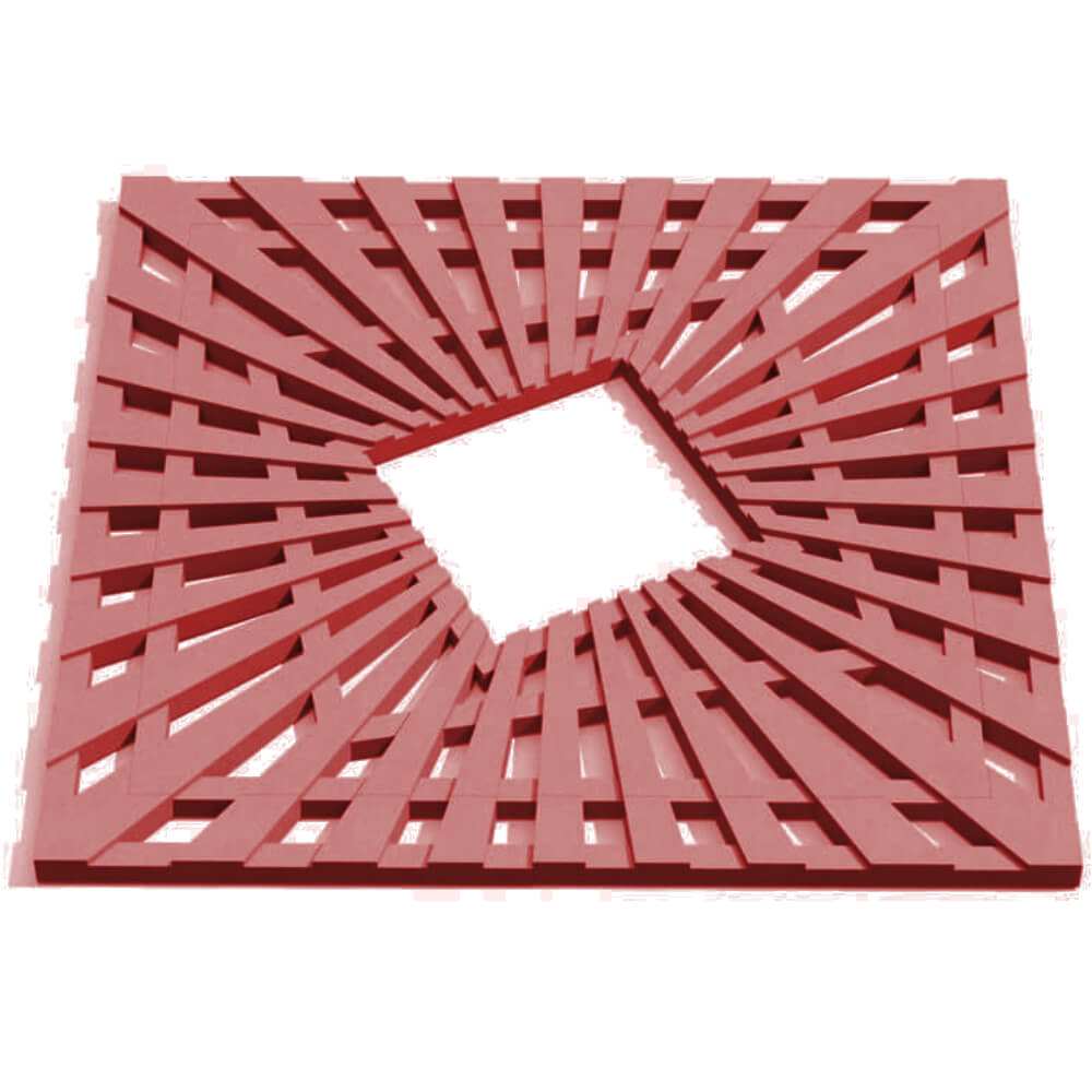 Приствольная решетка для дерева ZKING ATMOSPHERE 1.2х1.2м Красная Артем фото