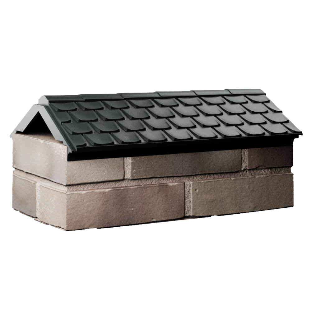 Парапет Zking Эльбрус Черный с посадкой на 1 кирпич (255мм) Артем фото