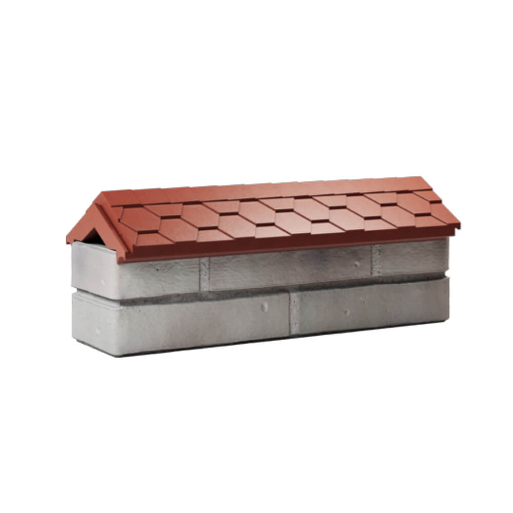 Парапет Zking Эверест Красный с посадкой на 0.5 кирпича (130мм) Артем фото