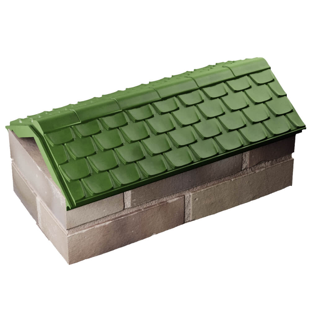 Парапет Zking Эльбрус Зеленый с посадкой на 1 кирпич (255мм) в Артеме фото