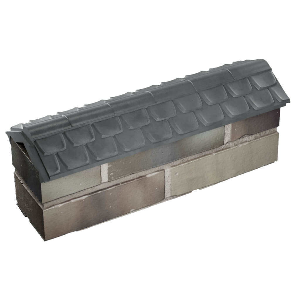 Парапет Zking Эльбрус Серый с посадкой на 0.5 кирпича (130мм) в Артеме фото