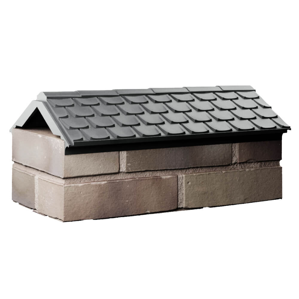 Парапет Zking Эльбрус Серый с посадкой на 1 кирпич (255мм) Артем фото
