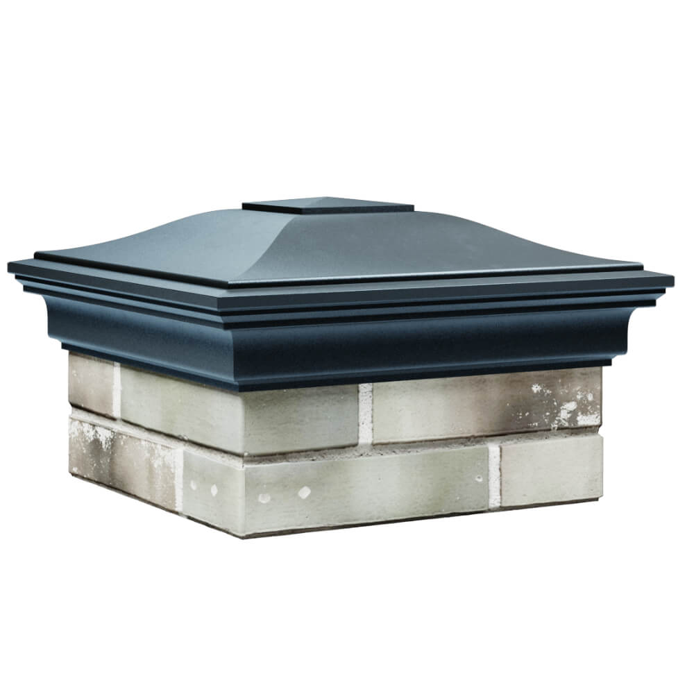 Колпак Zking Монблан Серый на столб 1.5х1.5 кирпича (385х385мм) в Артеме фото