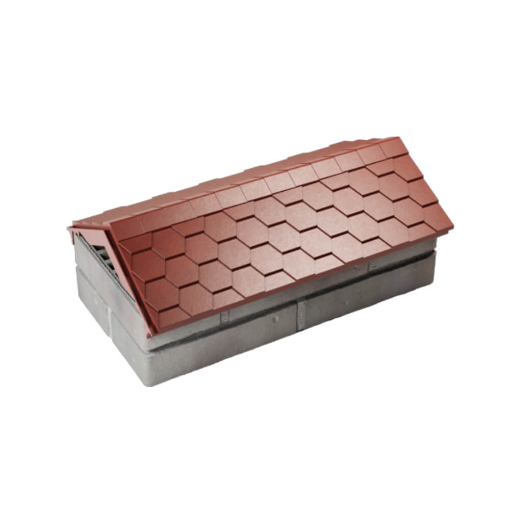Парапет Zking Эверест Красный с посадкой на 1 кирпич (200/225/255мм) в Артеме фото