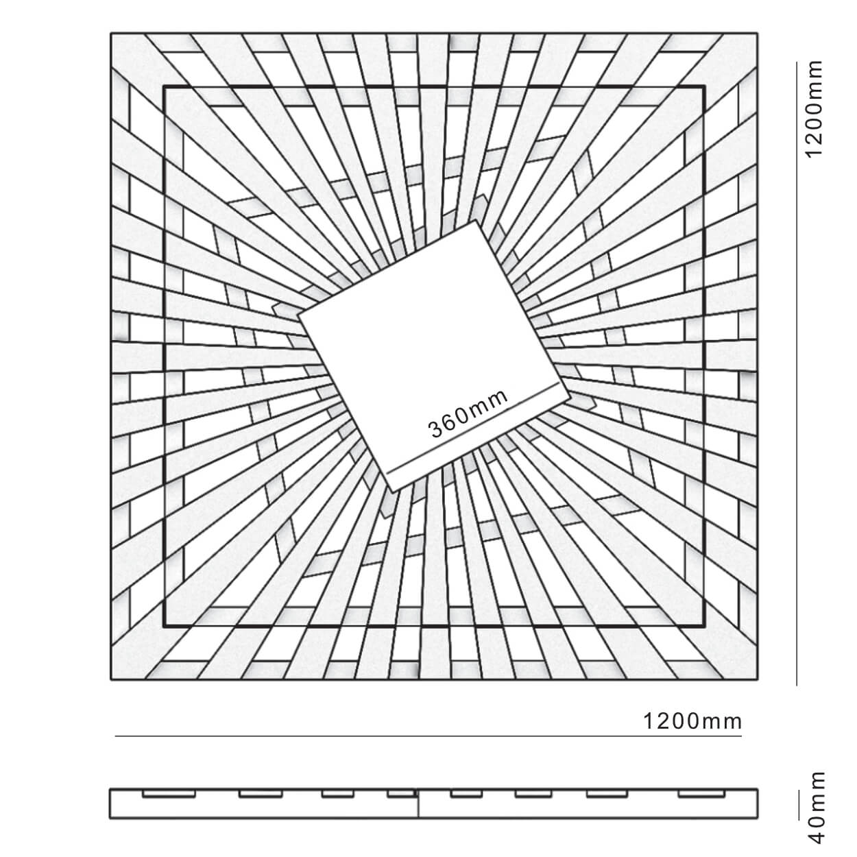Приствольная решетка для дерева ZKING ATMOSPHERE 1.2х1.2м Черная в Артеме фото