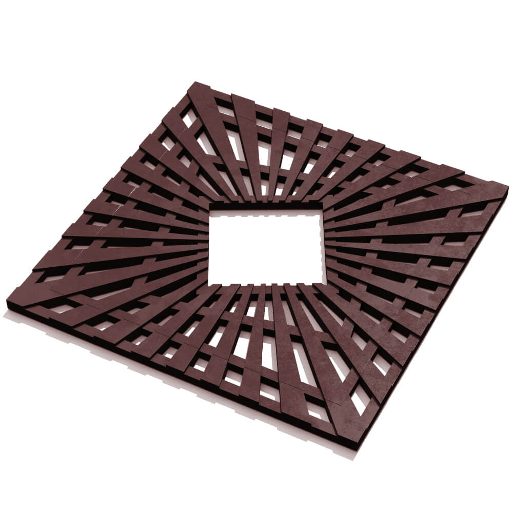 Приствольная решетка для дерева ZKING ATMOSPHERE 1.2х1.2м Коричневая в Артеме фото