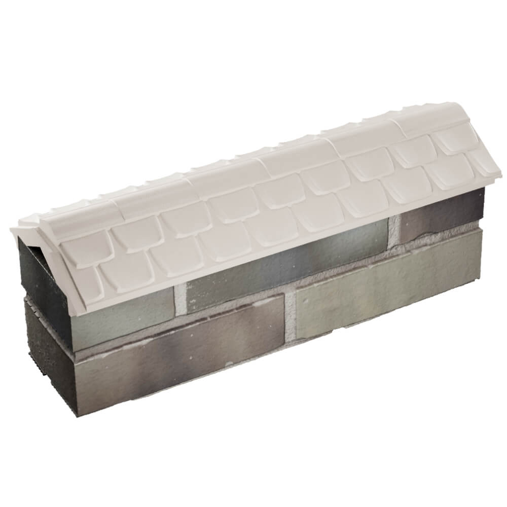 Парапет Zking Эльбрус Бежевый с посадкой на 0.5 кирпича (130мм) в Артеме фото