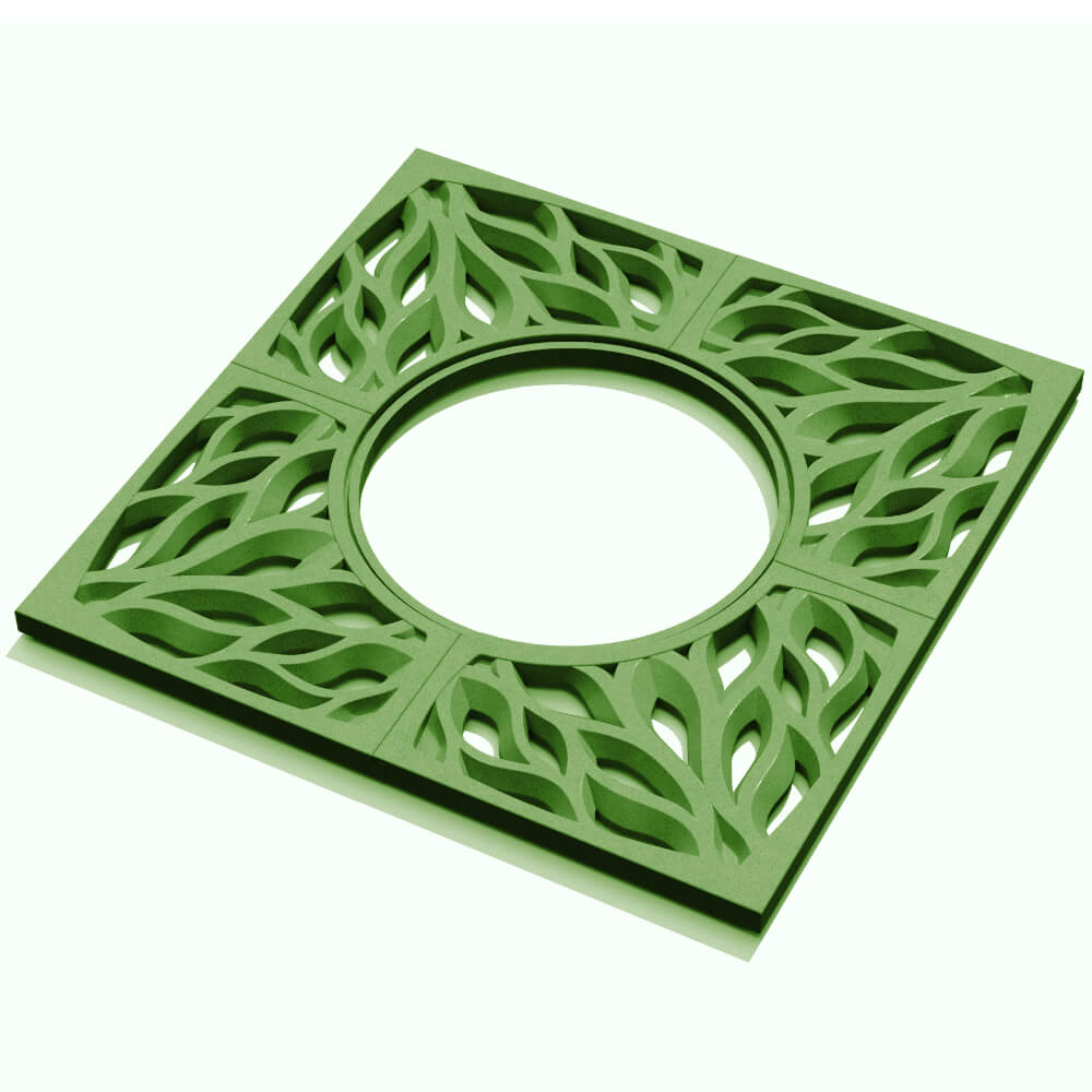 Приствольная решетка для дерева ZKING CRUST 1.2х1.2м Зеленая в Артеме фото