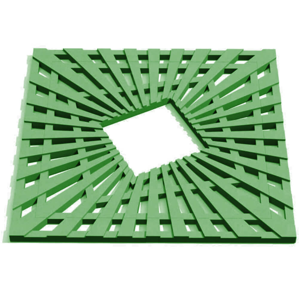 Приствольная решетка для дерева ZKING ATMOSPHERE 1.2х1.2м Зеленая Артем фото