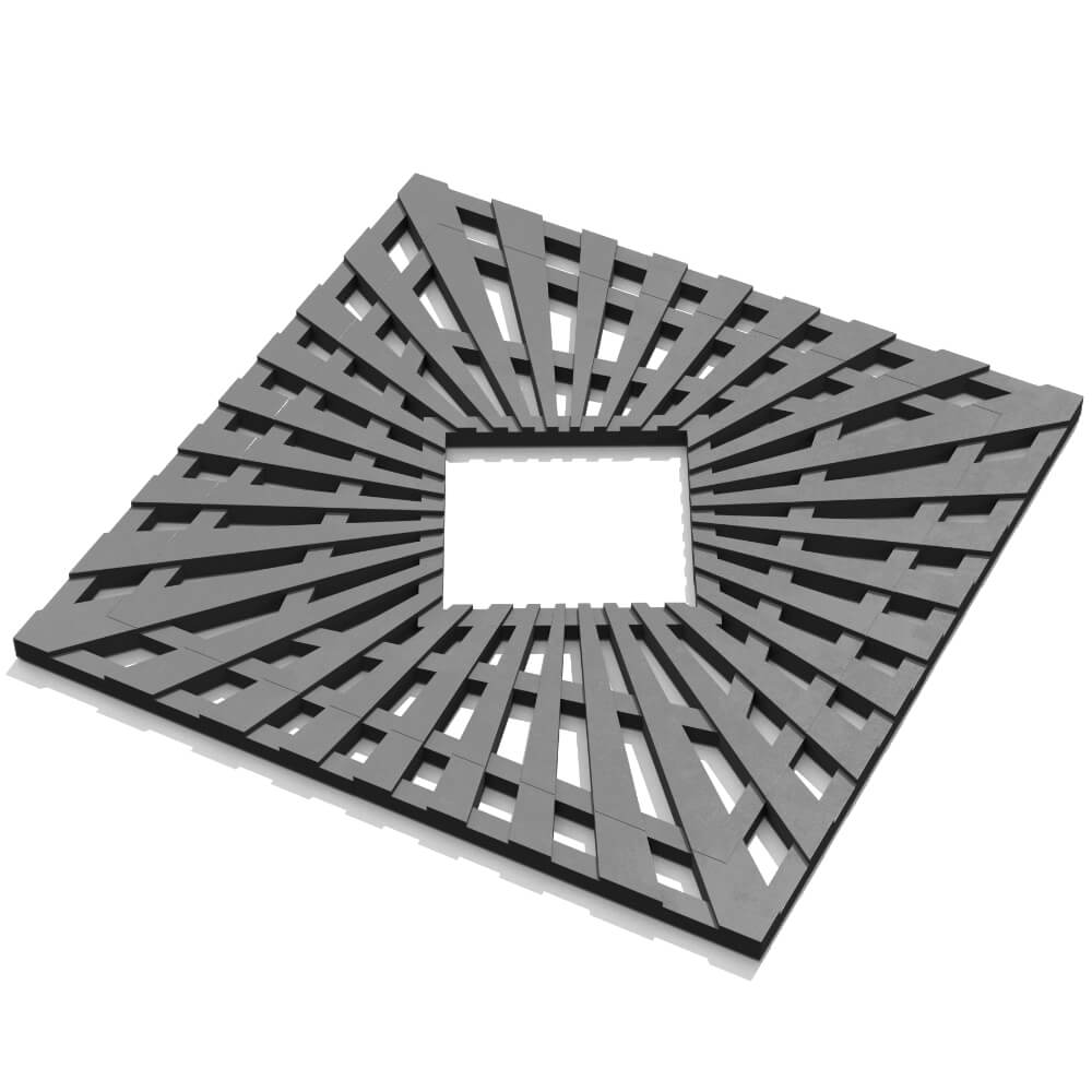 Приствольная решетка для дерева ZKING ATMOSPHERE 1.2х1.2м Серая в Артеме фото