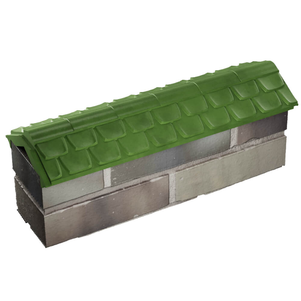 Парапет Zking Эльбрус Зеленый с посадкой на 0.5 кирпича (130мм) в Артеме фото